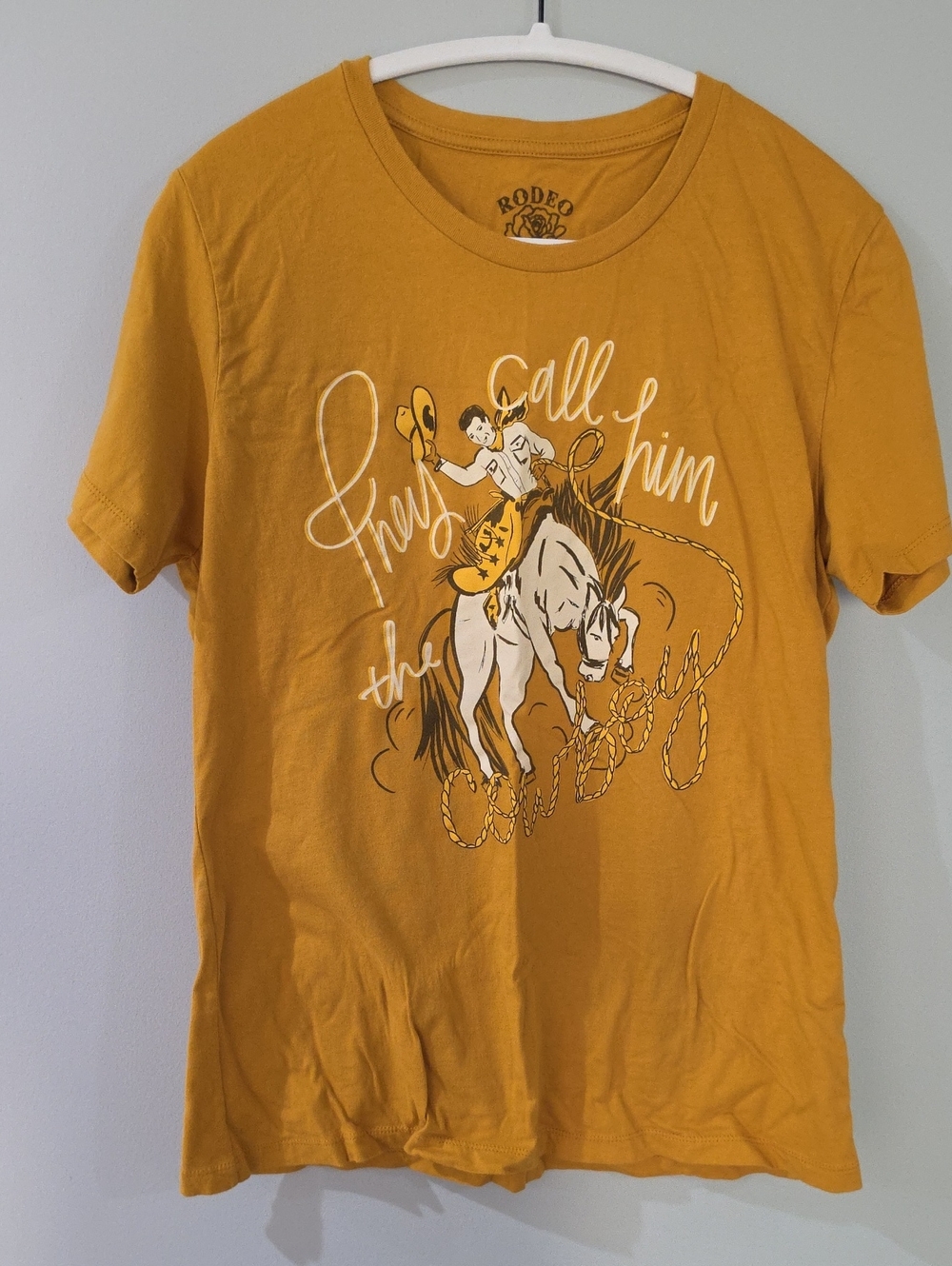 Rodeo Graphic Short Sleeve Tee in Mustard